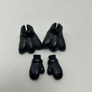 Barbie Cutie Reveal Black Feet Paws And Mittens Doll Costume Shoes